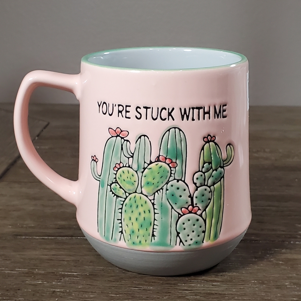 Spectrum Designz "You're Stuck With Me" Cactus Mug